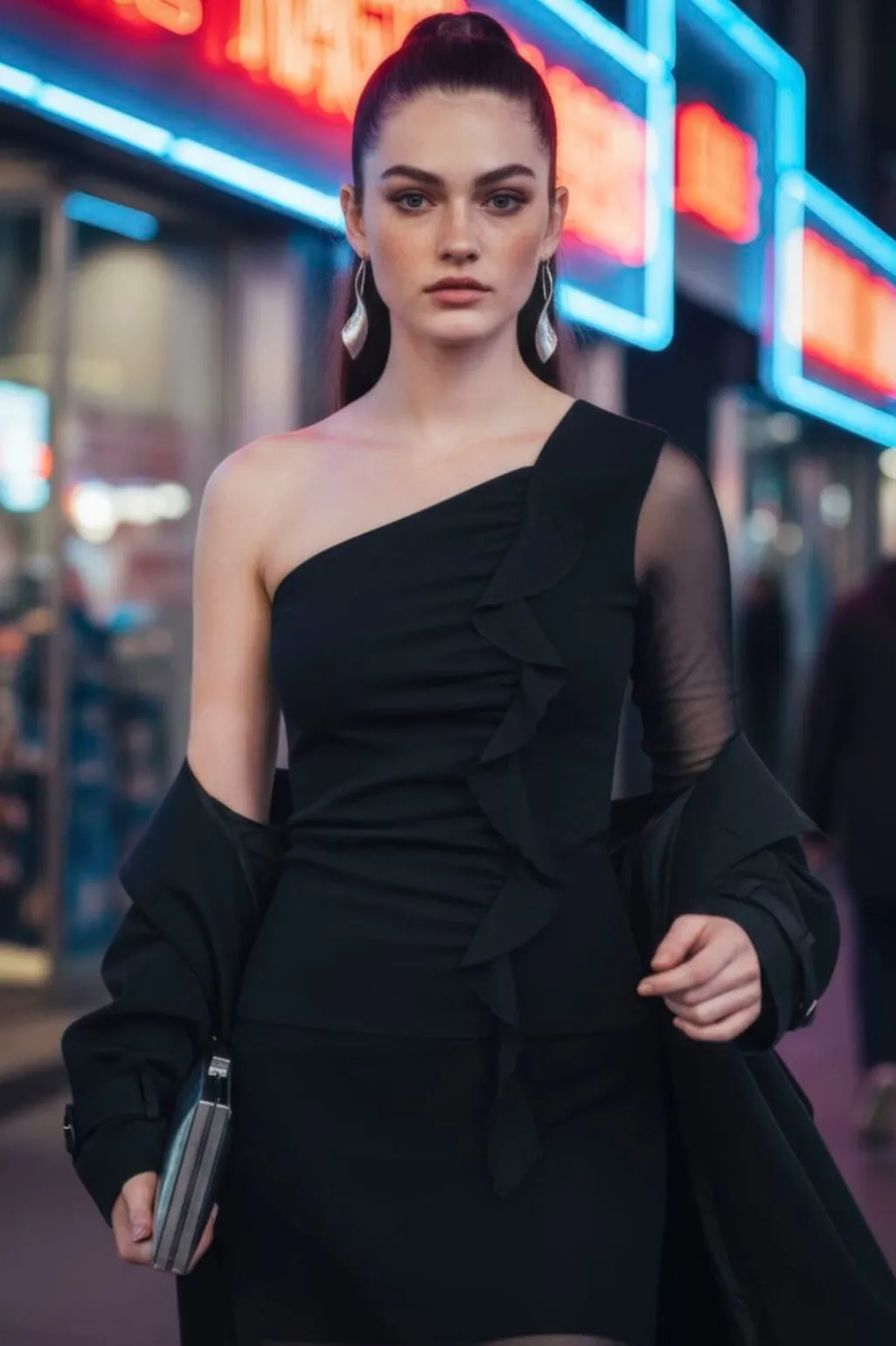 Hdpatricia Mesh One-Shoulder Top 32000162