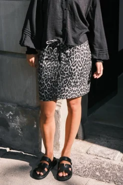 Henrietta Leopard Skirt