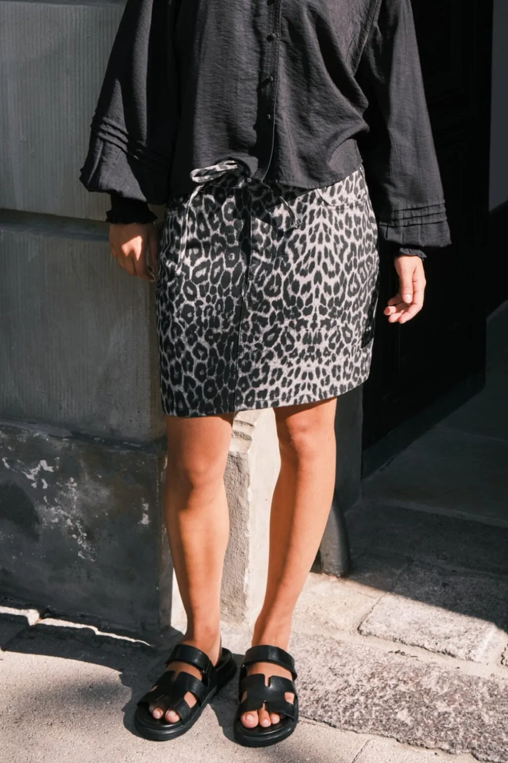 Henrietta Leopard Skirt