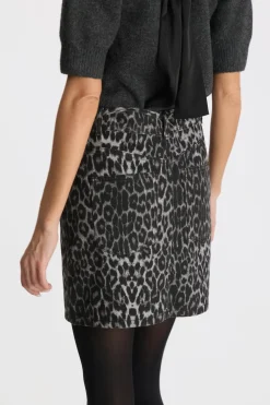 Henrietta Leopard Skirt