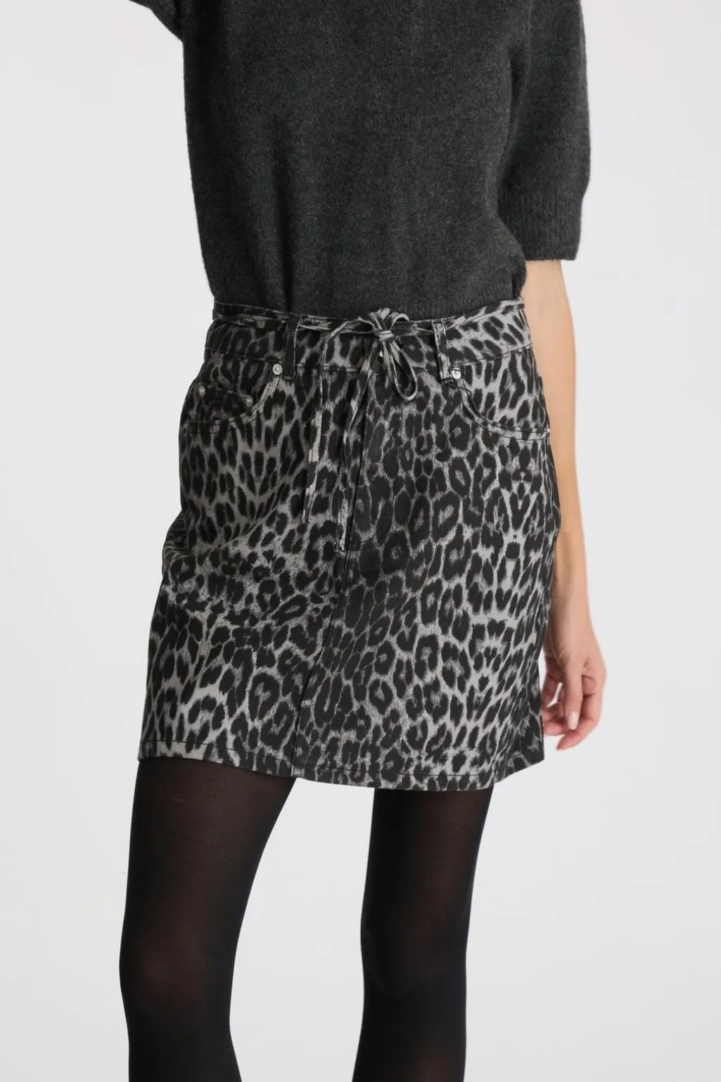 Henrietta Leopard Skirt