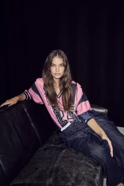 Hl24 Stripe Football Blouse HL10484