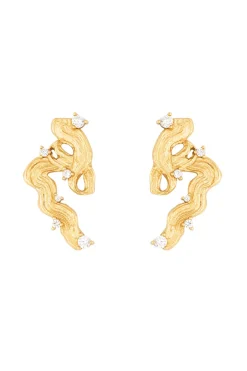 Impasto Swirl Earrings VJ242-UEG