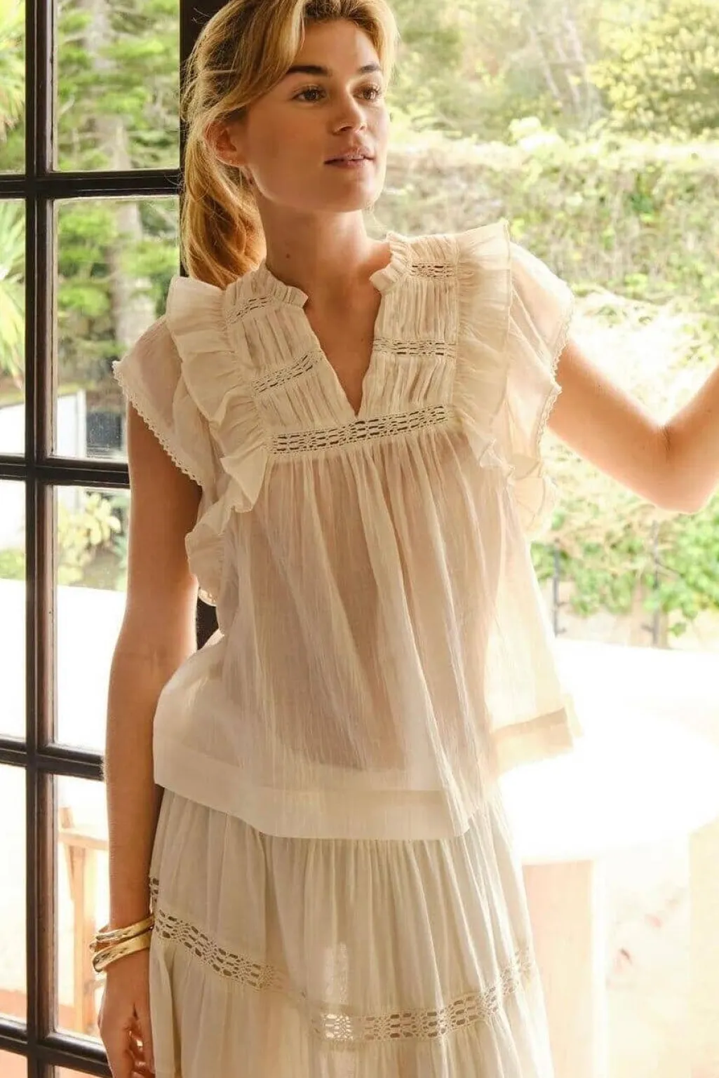 Jayla S Voile Top 159881