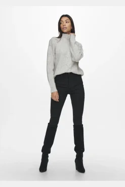 Jdyandrea L/S Zip Cable Pullove Knt