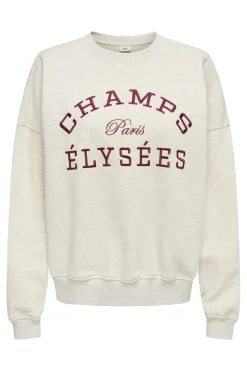 Jdymesa L/S O-Neck Emb Sweat