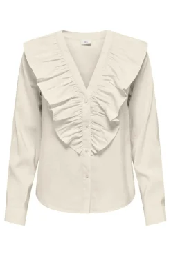 Jdymy Evie L/S V-Neck Frill Shirt