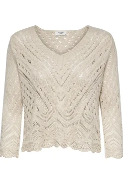 Jdynew Sun 3/4 Cropped Pullover Knt