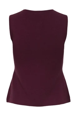 Jdyriley S/L O-Neck Two Way Zip Vest Knt