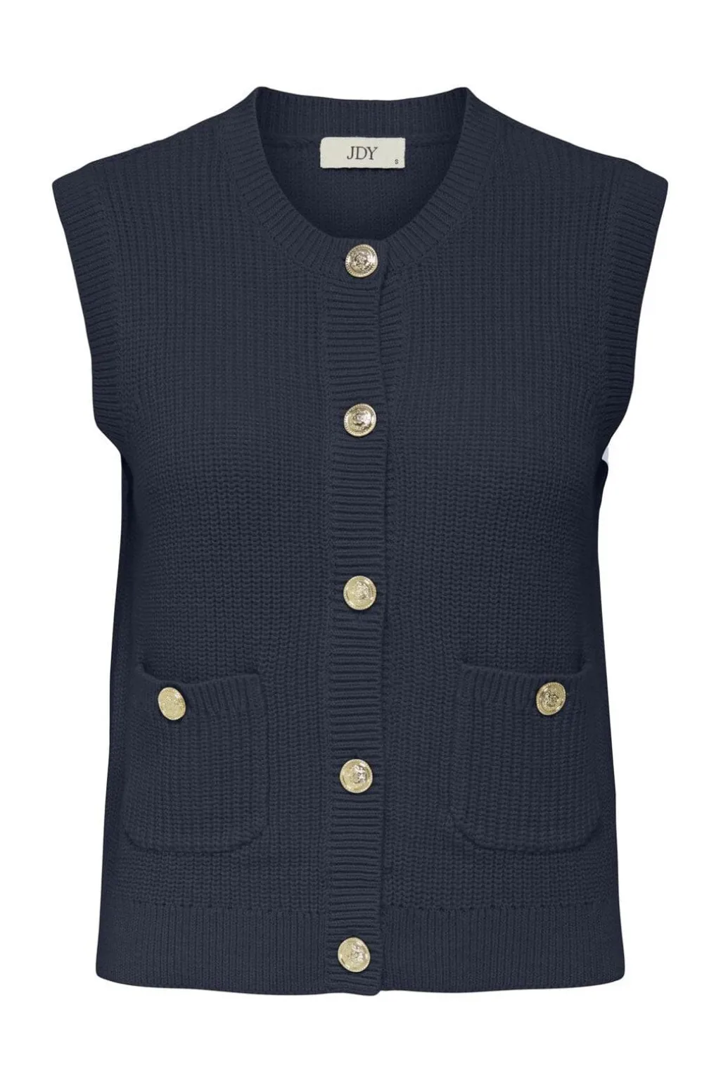 Jdystella S/L O-Neck Vest Knt