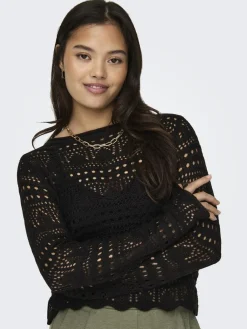 JDYsun Lay L/S Boatneck Pullov. Knt