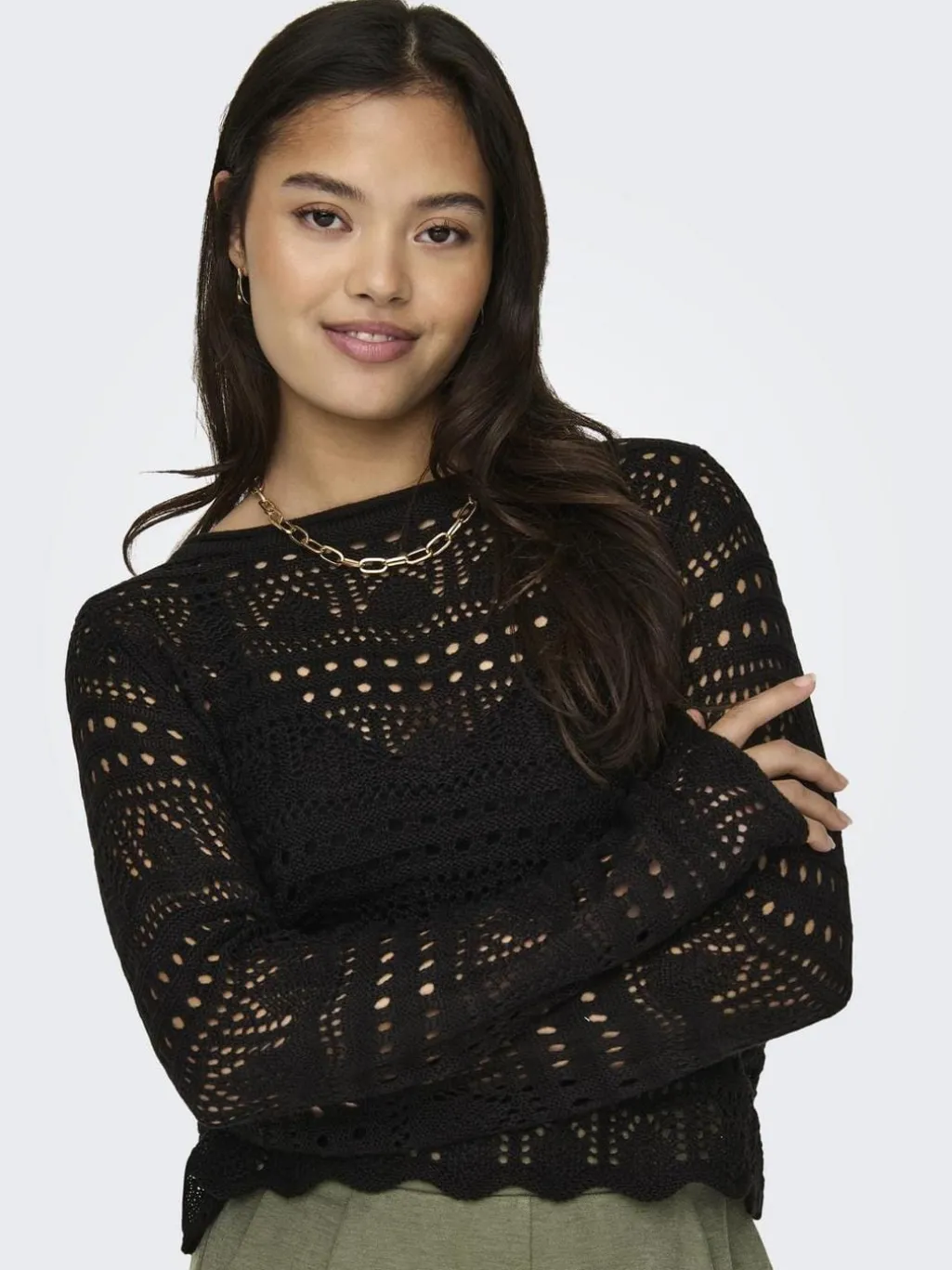 JDYsun Lay L/S Boatneck Pullov. Knt