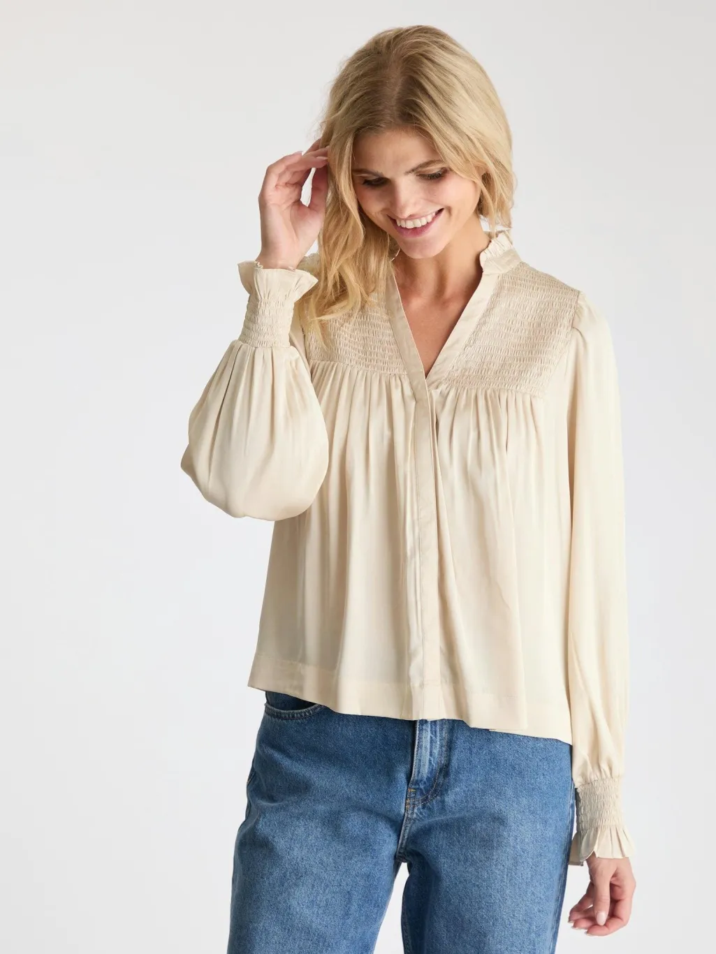 Jill Smooth Satin Blouse