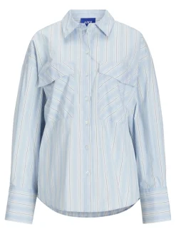 Jxava Poplin Ls O-Size Pock Shirt Ln