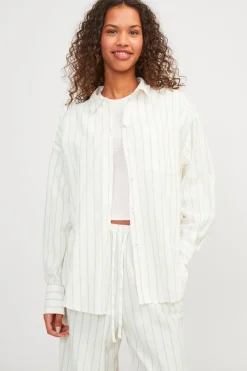 Jxjamie Ls Rlx Linen Blend Shirt Sn