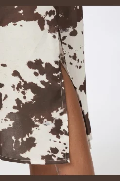 Kamran Cow Print Dress 166092