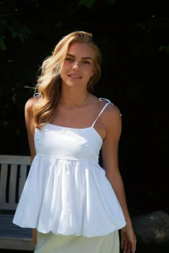 Khloe C Poplin Top 165515