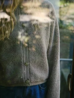 Limo Fluffy Knit Cardigan 161963