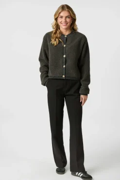 Limo Fluffy Knit Cardigan 161963