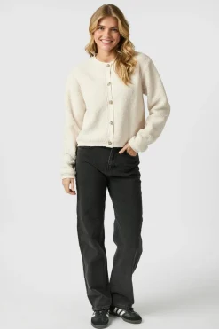 Limo Fluffy Knit Cardigan 161963