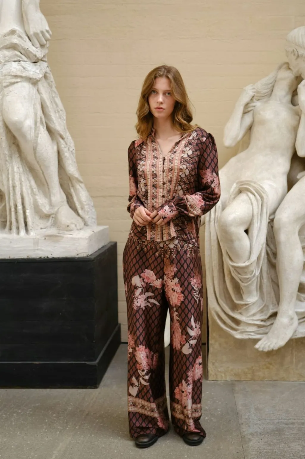 Massima Botanical Border Blouse 167029