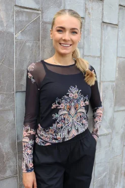 Mesh Ls Tshirt 22065