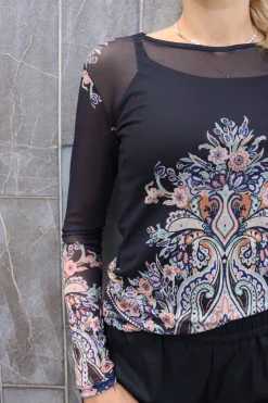 Mesh Ls Tshirt 22065