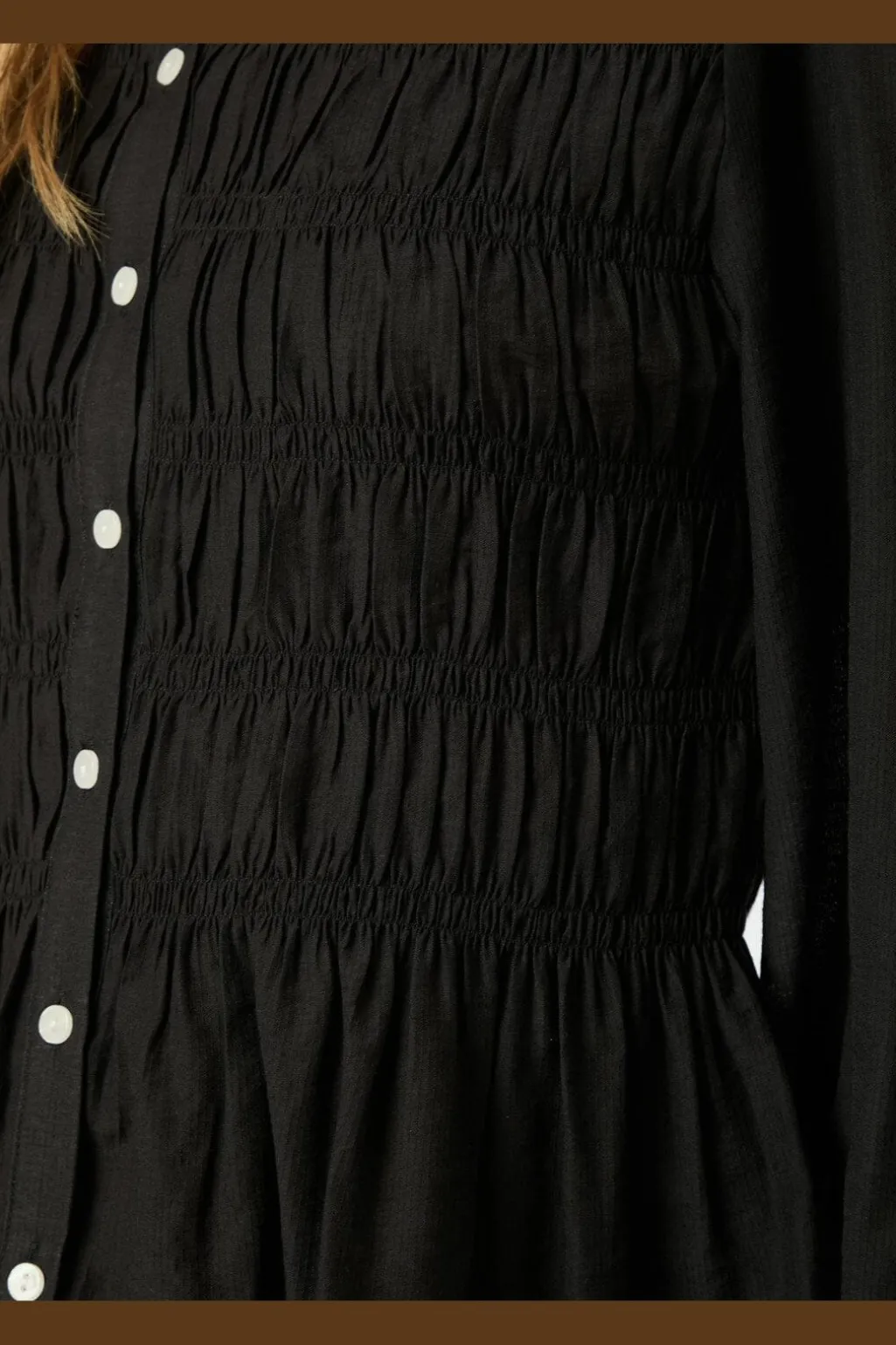 Mocca Smock Blouse 166155