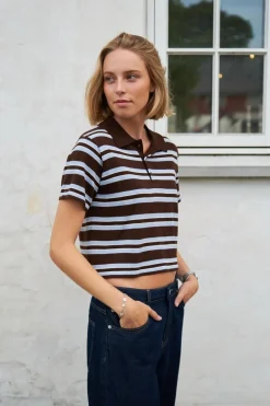 Mulann Polo Knit Blouse 165966