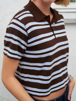 Mulann Polo Knit Blouse 165966