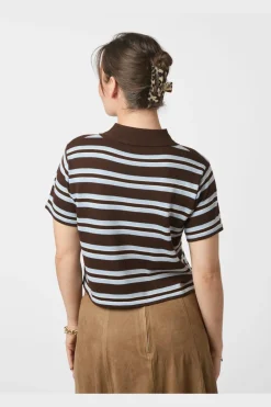 Mulann Polo Knit Blouse 165966