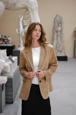 Namy Imitated Suede Blazer 164548