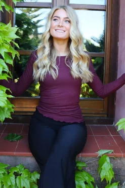 Natalia Ls Round Neck Blouse 9914