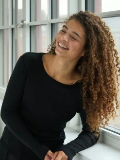 Nella Fine Rib Blouse 167271