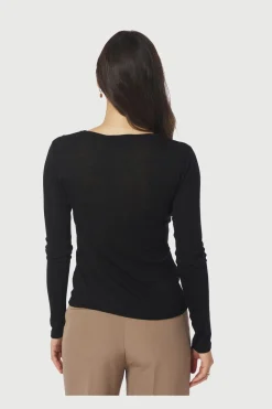 Nella Fine Rib Blouse 167271