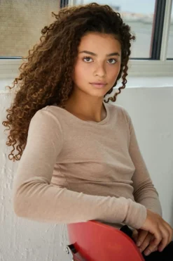 Nella Fine Rib Blouse 167271