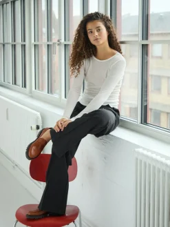 Nella Fine Rib Blouse 167271