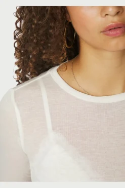 Nella Fine Rib Blouse 167271