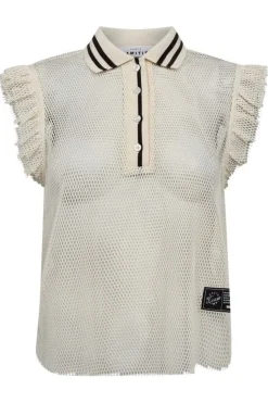 Net Frill Polo Top HL10094