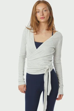 Nia Jersey Wrap Blouse 165501