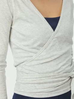 Nia Jersey Wrap Blouse 165501