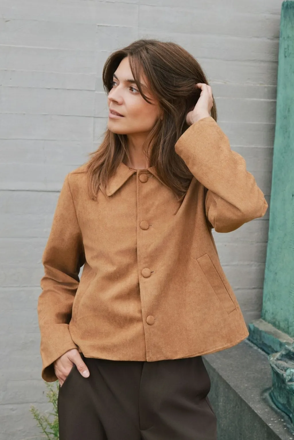 Nilo Faux Suede Jacket 165954