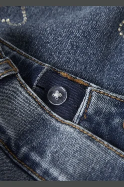 Nkfrose Wide Rhinestone Jeans 4417-Im T