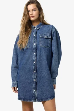 Nmalva L/S Denim Dress Az351Mb Fwd
