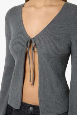 Nmaylin L/S Tie Knit Cardigan Dd