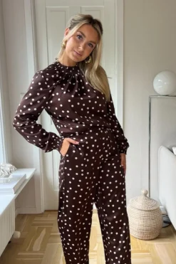 Nmbambi L/S Satin Highneck Top