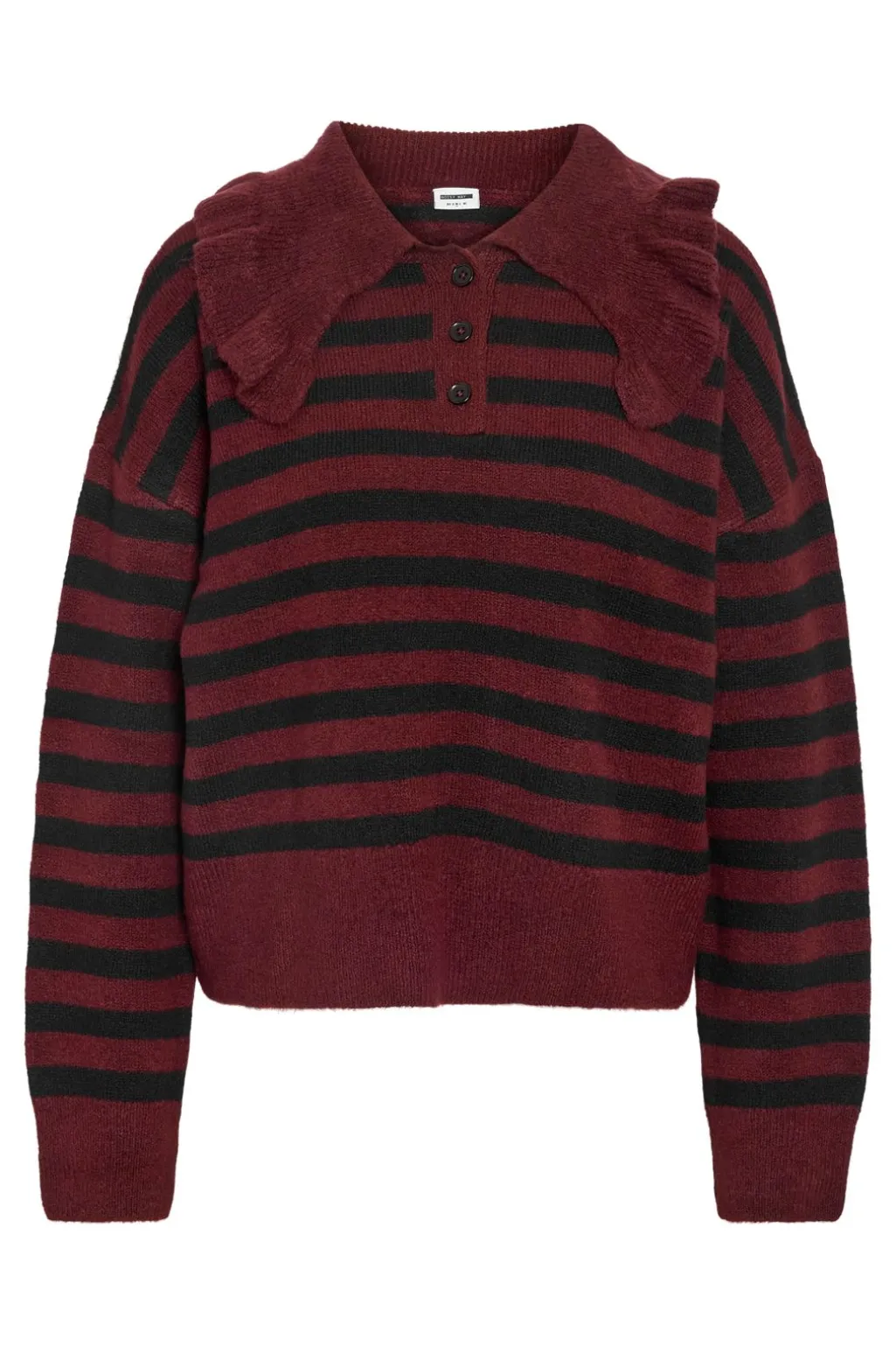 Nmbrooke L/S Frill Collar Knit