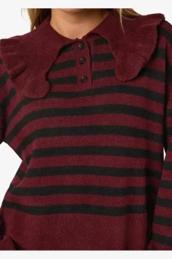 Nmbrooke L/S Frill Collar Knit