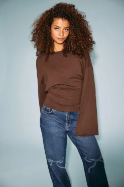 Nmeden L/S Wide Sleeve Top Fwd