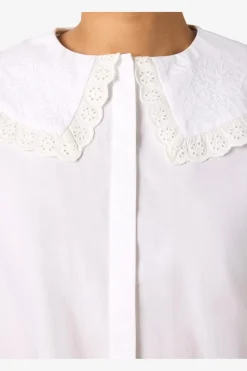 Nmeliza L/S Embr Collar Shirt